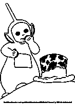 coloriage Telettubies et le joli chapeau